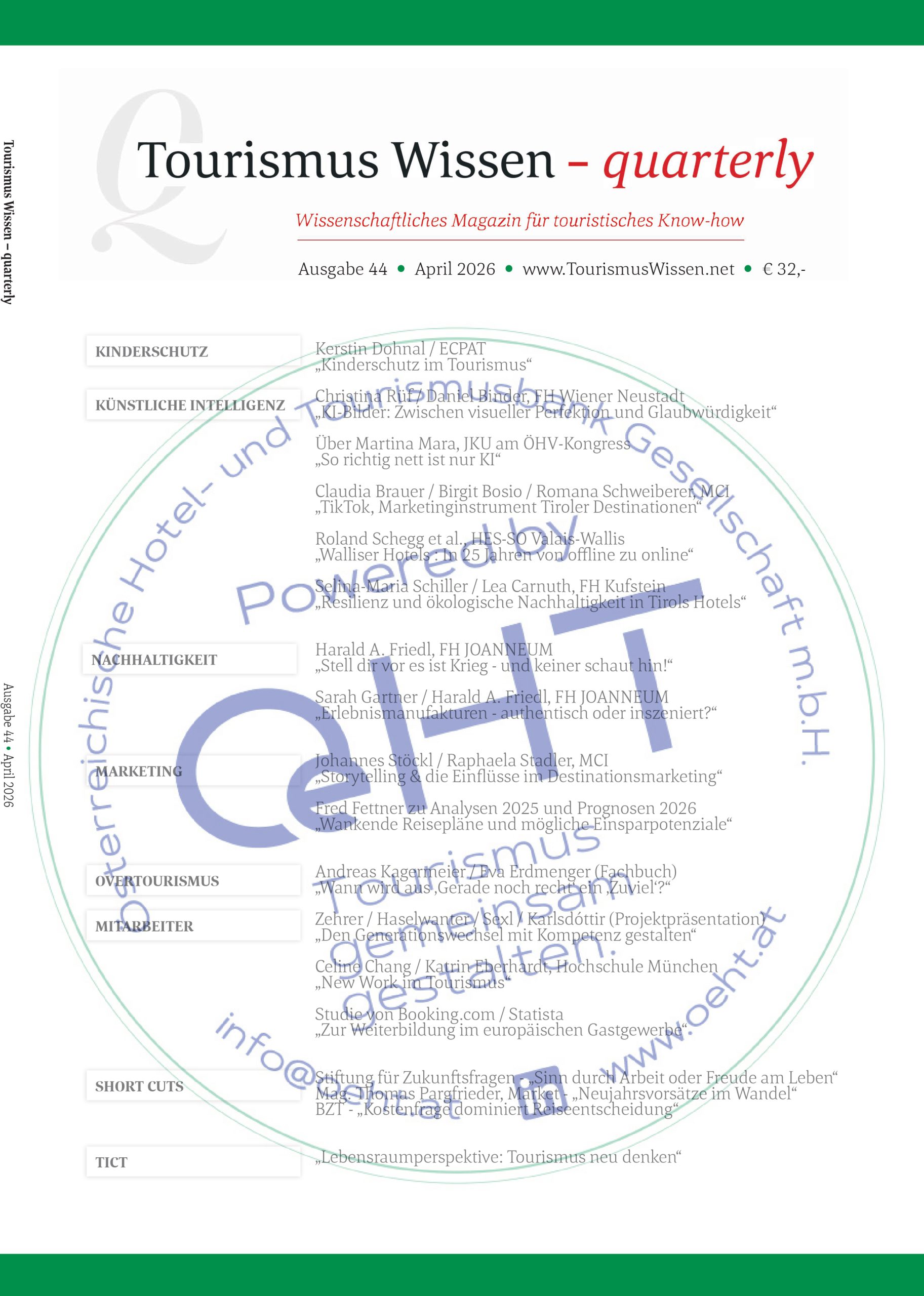 Tourismus Wissen – quarterly 44